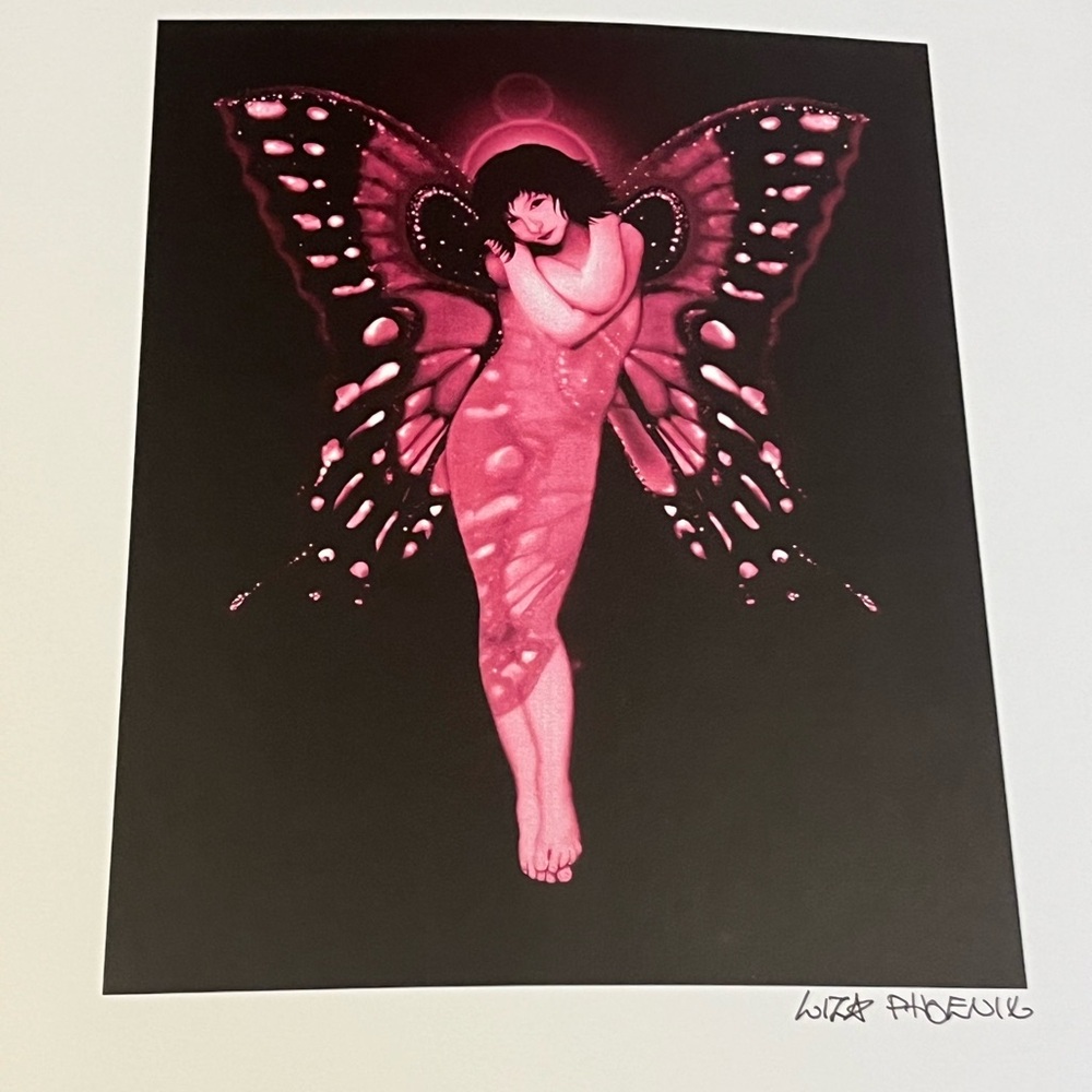 Liza Phoenix digital print and signature